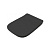 картинка Artceram A16 Сиденье для унитаза с микролифтом, цвет: черный матовый, петли: хром от магазина Сантехстрой