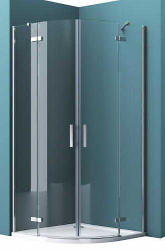 картинка Душевой уголок BelBagno Kraft 100х100 KRAFT-R-2-100-C-Cr профиль Хром стекло прозрачное от магазина Сантехстрой