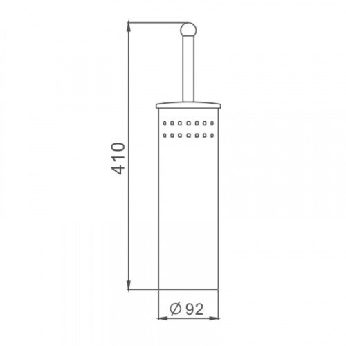 картинка Ершик Haiba хром (HB902) от магазина Сантехстрой