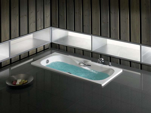 картинка Ванна стальная Roca PRINCESS 160х75, противоскользящее покрытие от магазина Сантехстрой