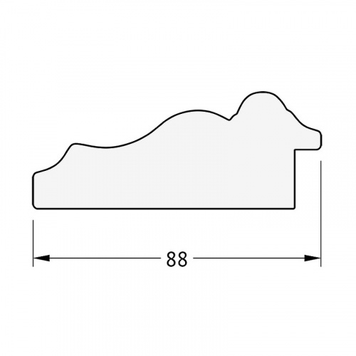 картинка Зеркало Evoform Exclusive 146х61 BY 3542 с фацетом в багетной раме - Римское золото 88 мм от магазина Сантехстрой