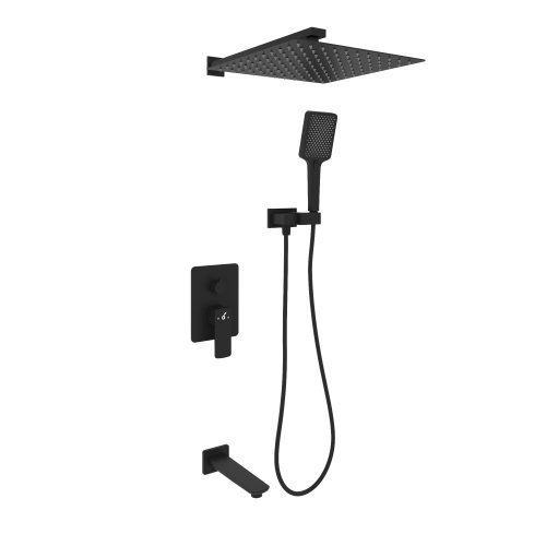 картинка Набор душевой встраиваемый Oliveeka OL-88939003-MB, черный матовый от магазина Сантехстрой