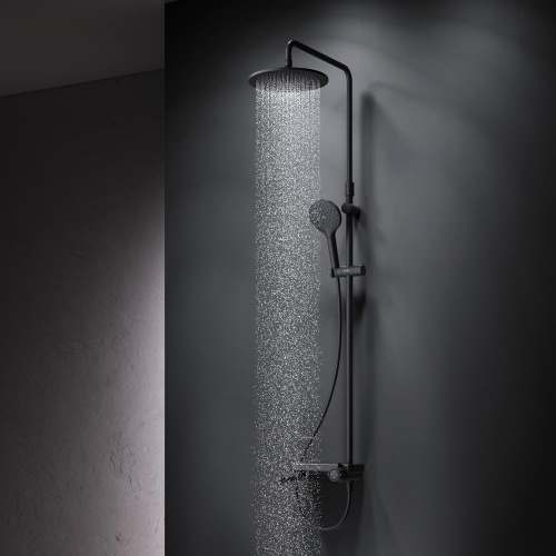 картинка F0780722 Like, душ.система: см-ль-полка д/ванны/душа, душ.штанга 1030-1460мм, верхний душ 220 мм, ру от магазина Сантехстрой