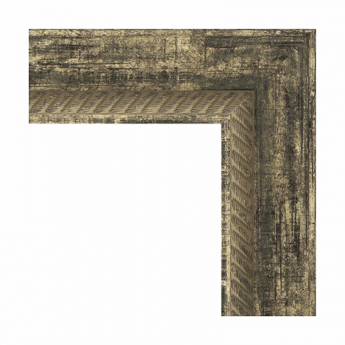 картинка Зеркало Evoform Exclusive 73х53 BY 3382 с фацетом в багетной раме - Старое дерево с плетением 70 мм от магазина Сантехстрой