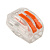 картинка Универсальная клемма СМК 222-412, 2-проводная прозрачная 0,08-2,5/4 мм² (50 шт. /уп. ) REXANT от магазина Сантехстрой