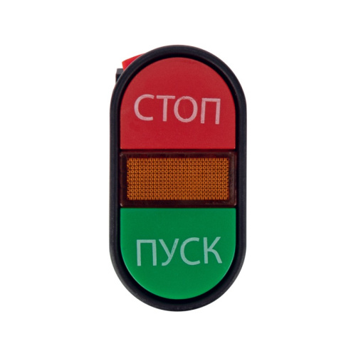 картинка Кнопка APBB-22 «Пуск-Стоп» овальная 230 В NO+NC от магазина Сантехстрой