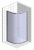 картинка BLCP4-90 белый + транспарент AntiCalc, Blix душевой уголок полукруглый, раздвижной от магазина Сантехстрой