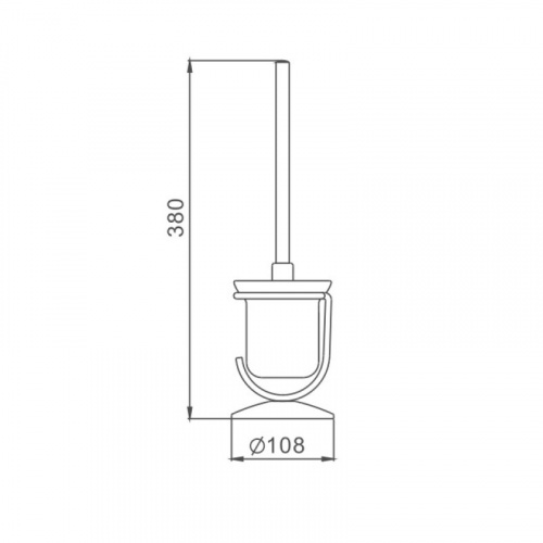 картинка Ершик Haiba хром (HB910) от магазина Сантехстрой