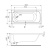 картинка 1.WH50.1.746 ЛАММА 150х70 Ванна акриловая прямоугольная (NEW) от магазина Сантехстрой