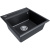 картинка Мойка кварцевая STEPIA-500, PM115051-BLM, черный металлик, 500х510, Paulmark от магазина Сантехстрой