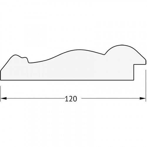 картинка Зеркало Evoform Exclusive 152х67 BY 3558 с фацетом в багетной раме - Состаренное серебро с орнаментом 120 мм от магазина Сантехстрой