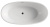 картинка Ванна акриловая Azario LEEDS 1685х840х580, свободностоящая, в комплекте с сифоном и металлической рамой (LEE17085) от магазина Сантехстрой