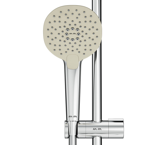 картинка F0170A000 Spirit V2.0, душ.комплект: ручн.душ d 120 мм 3 ф-ции, штанга 900, шланг 1 750 мм, хром, шт от магазина Сантехстрой