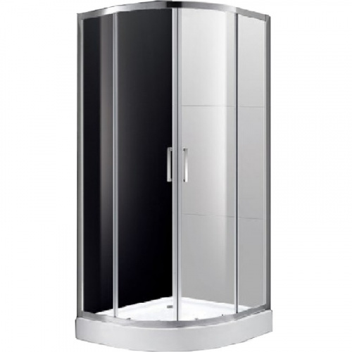 картинка Душевой уголок Cezares Molveno R-2 90х90 профиль Хром стекло прозрачное от магазина Сантехстрой