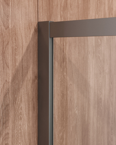 картинка Душевой уголок Cezares Molveno 100x100 MOLVENO-R-2-100-C-GM-IV профиль Оружейная сталь стекло прозрачное от магазина Сантехстрой