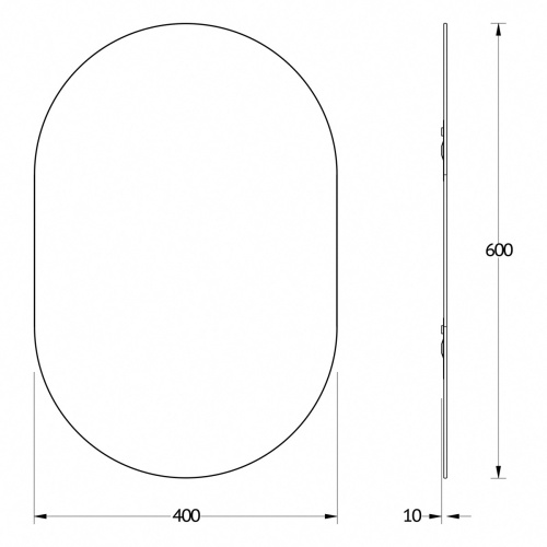 картинка Зеркало настенное Primary EVOFORM 40х60 см, BY 0133 от магазина Сантехстрой