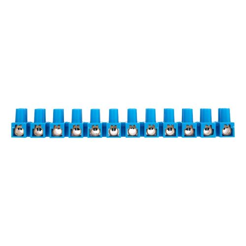 картинка Клеммная винтовая колодка KВ-35 10-35, ток 80 A,  полипропилен синий REXANT (10 шт. /уп. ) от магазина Сантехстрой
