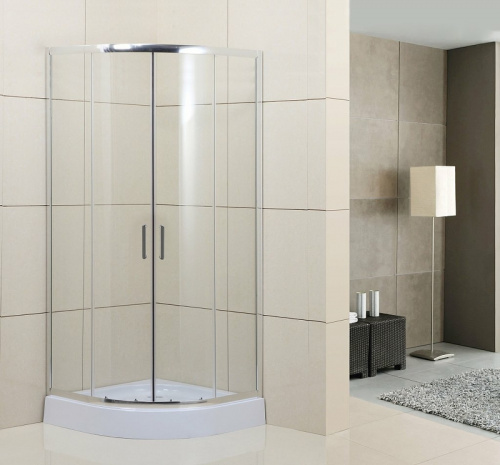 картинка Душевой уголок BelBagno Uno 95х95 UNO-195-R-2-95-C-Cr профиль Хром стекло прозрачное от магазина Сантехстрой