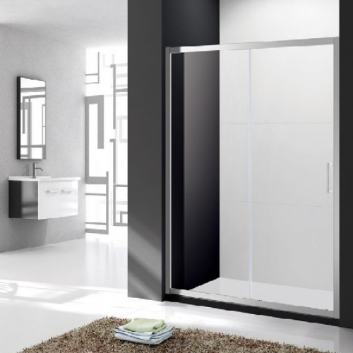 картинка Душевая дверь в нишу Cezares MOLVENO-BF-1-140-C-Cr-IV профиль Хром стекло прозрачное от магазина Сантехстрой