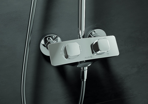 картинка Душевая система KLUDI COCKPIT Explorer с термостатом, хром (8005005-00) от магазина Сантехстрой