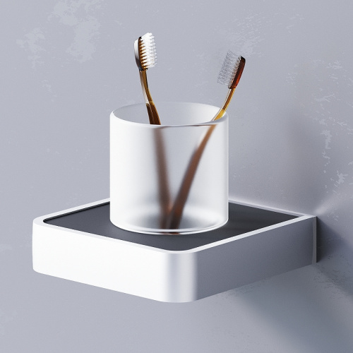 картинка Набор аксессуаров для ванной Damixa Jupiter DAK77B2803W Хром Черный матовый от магазина Сантехстрой