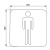 картинка Emco System2 Дверная табличка &amp;quot;мужская&amp;quot;, цвет хром от магазина Сантехстрой