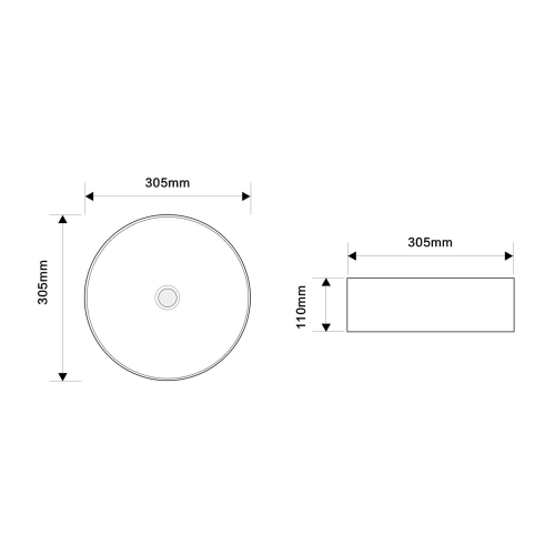 картинка Раковина накладная Oliveeka 9514A на столешницу 305-305 белая от магазина Сантехстрой