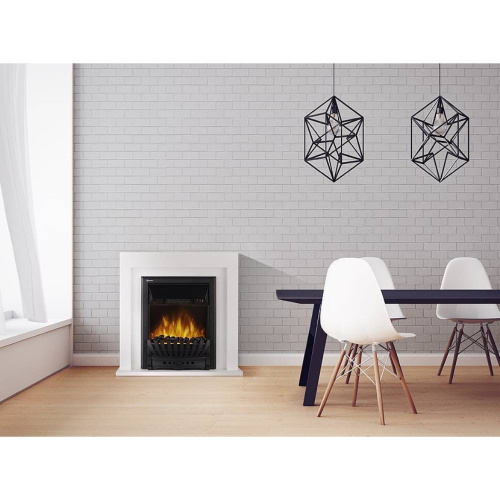 картинка Каминокомплект:Очаг Electrolux EFP/P-1020LS, портал Simple Classic белый мрамор от магазина Сантехстрой