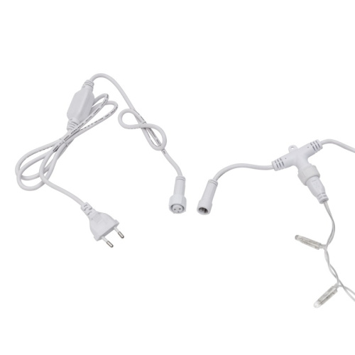 картинка Гирлянда Светодиодный Дождь 2х3м,  эффект мерцания,  прозрачный провод,  230 В,  диоды ТЕПЛЫЙ БЕЛЫЙ от магазина Сантехстрой