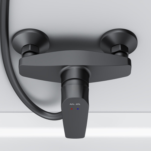 фото f90a20022 gem, смеситель для душа, черный, шт.