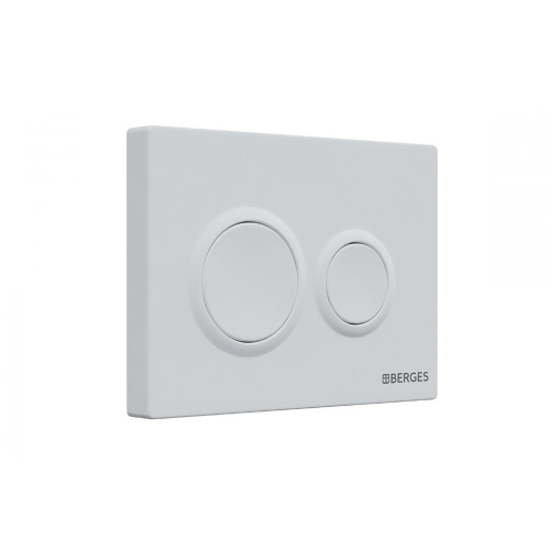 картинка Инсталляция BERGES для скрытого монтажа унитаза NOVUM кнопка O4 Soft Touch белая от магазина Сантехстрой