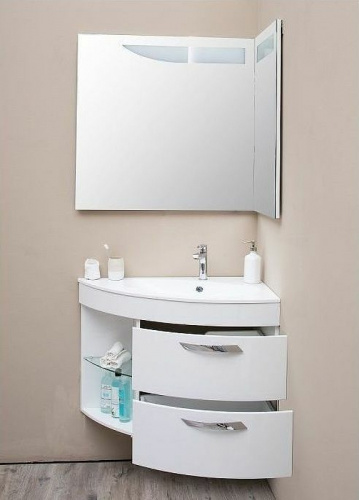 картинка Зеркало De Aqua 184504 Белое от магазина Сантехстрой