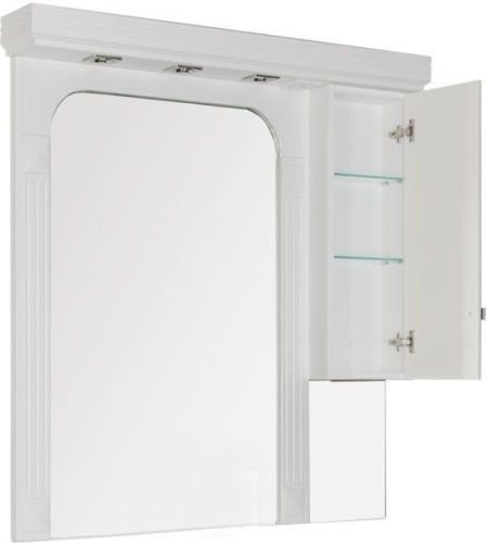 картинка Зеркальный шкаф Aquanet 00182012 Белый от магазина Сантехстрой
