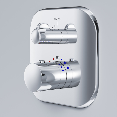 фото f3075600_xxx sensation, cмеситель д/душа встраиваемый с термостатом, хром, шт.