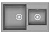 картинка Кухонная мойка GRANULA (8201, БАЗАЛЬТ) от магазина Сантехстрой