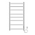 картинка Полотенцесушитель электрический AZARIO PARMA 400/800 8 секций, диммер справа, белый (AZ10848W) от магазина Сантехстрой