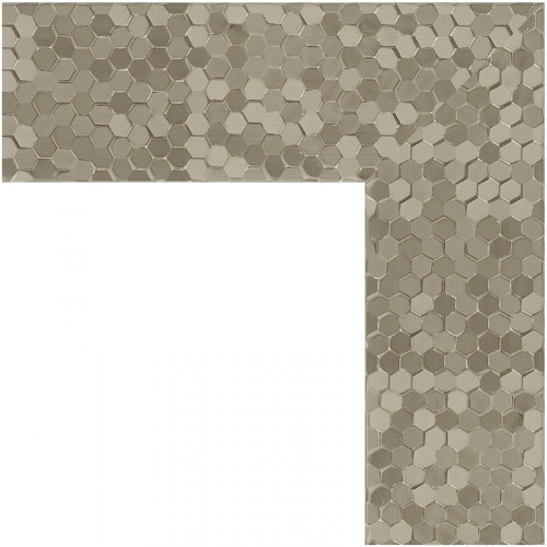 картинка Зеркало Evoform Definite 76х76 BY 3244 в багетной раме - Соты титан 70 мм от магазина Сантехстрой