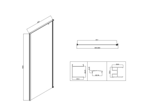 картинка Душевой уголок Slim-N VSR-5SN9090CL, 900*900, хром, стекло прозрачное от магазина Сантехстрой