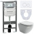 картинка Комплект унитаза с инсталляцией Ceramica Nova Metropol CN4002_1001W_1000 с сиденьем Микролифт и Белой клавишей смыва магазин Сантехстрой являющийся официальным дистрибьютором в России картинка Комплект унитаза с инсталляцией Ceramica Nova Metropol CN4002_1001W_1000 с сиденьем Микролифт и Белой клавишей смыва от магазина Сантехстрой