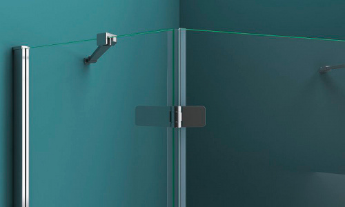 картинка Душевой уголок BelBagno Kraft 100х100 KRAFT-P-1-100-C-Cr-L профиль Хром стекло прозрачное от магазина Сантехстрой