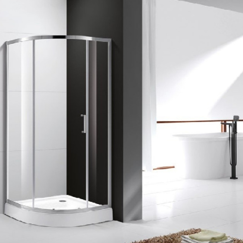 картинка Душевой уголок Cezares Molveno R-1 90х90 профиль Хром стекло прозрачное от магазина Сантехстрой