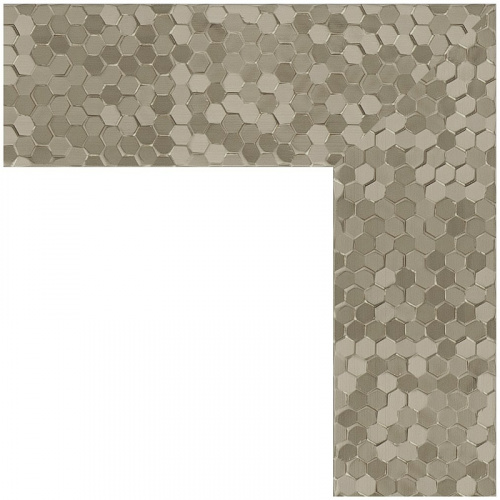 картинка Зеркало Evoform Definite 96х76 BY 3276 в багетной раме - Соты титан 70 мм от магазина Сантехстрой