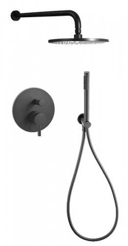 картинка Душевая система Paffoni Light KITLIG015NO Черная матовая от магазина Сантехстрой