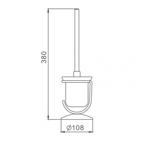 картинка Ершик Haiba хром (HB905) от магазина Сантехстрой