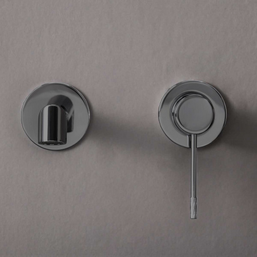 картинка Смеситель для раковины Desire VBFW-1D1GM встраиваемый однорычажный, вороненая сталь от магазина Сантехстрой