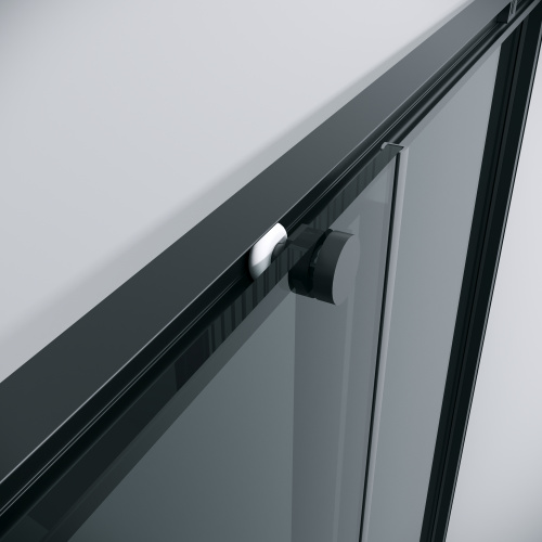 картинка Душевое ограждение Grossman Galaxy 1/2.K33.01.10.21.10-1/2.K33.01.90.21.10 (100х90х195) раздвижная,черный матовый,стекло тонированное,2 места от магазина Сантехстрой