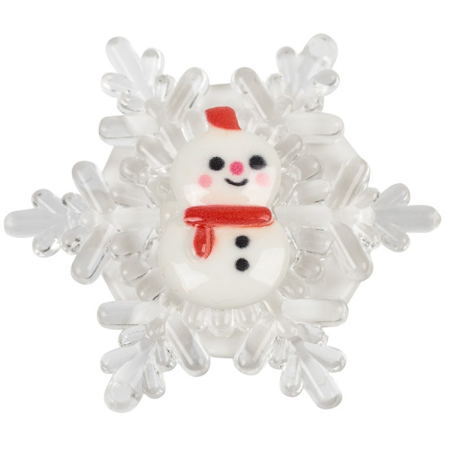 картинка Снеговик на снежинке RGB 5,5x5,5 см от магазина Сантехстрой