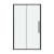 картинка Дверь в нишу 100.K33.02.120.42.00 Cosmo (120*195) графит сатин, стекло прозрачное, 1 место от магазина Сантехстрой