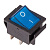 картинка Выключатель клавишный 250V 16А (4с) ON-OFF синий с подсветкой (RWB-502, SC-767, IRS-201-1) REXANT Индивидуальная упаковка 1 шт от магазина Сантехстрой