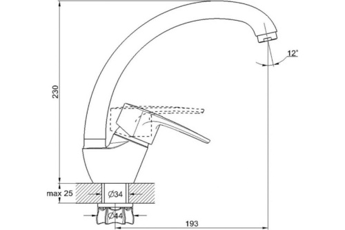 картинка Смеситель для кухни G-Lauf 8G4-A181KH от магазина Сантехстрой